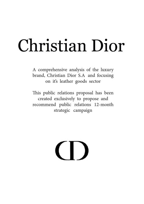 christian dior mission statement.